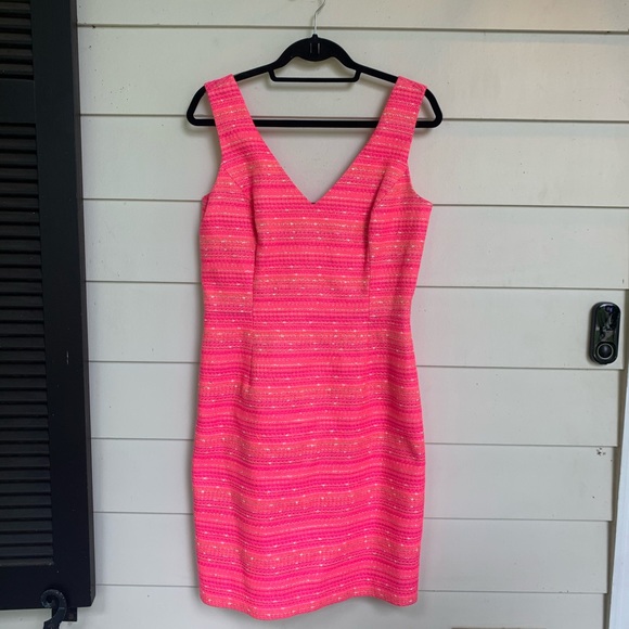 Lilly Pulitzer | Dresses | Hot Pink Tweed Lilly Pulitzer Dress | Poshmark